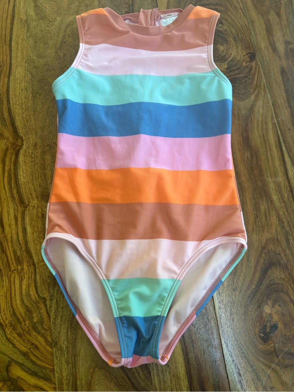 art class Coral Pink Girls Swim Top
